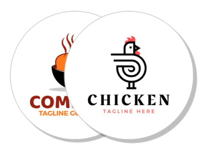 restaurant logo design creative chicken combo taglines template