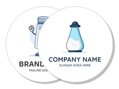 salt and pepper shaker company logo design template