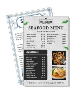 seafood restaurant menu appetizers anchorage alaska template