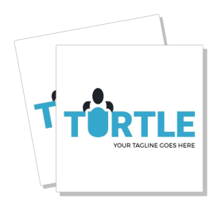 turtle logo design template with placeholder tagline