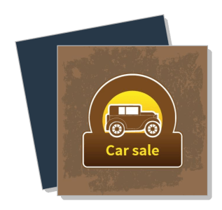 vintage car sale logo retro automobile sale promotion design template