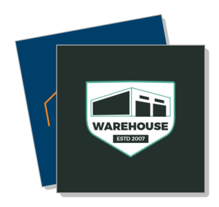 warehouse estd 2007 logo design with modern aesthetic template