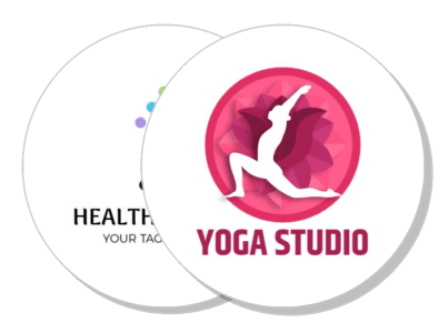 yoga studio logo design health fitness branding template